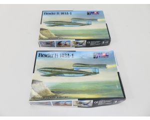 WW2 V1 & V2 XXL Set Revell 03309 German A4-V2 Rocket, 03310 SS-100 Gigant with Transporter & V2, 2 X MAC MAC-72042 en Armageddon AR.04 V1 launch Site #9431