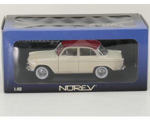 Schaal 1:18 Norev NEW OLD STOCK 185720 Simca Aronde P60 Montlhery beige/red #9765