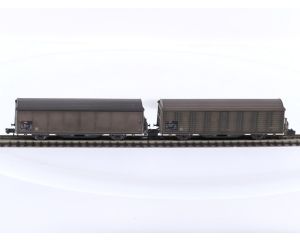 Schaal N Minitrix 15307 Set Hbis-v Schuifwandwagen van de SBB #5312