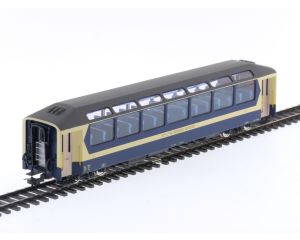 Schaal H0m Fulgurex 4114/2 panoramawagen 2e klas 221 van de MOB OPTISCHE SCHADE / OPTICAL DAMAGE #P143