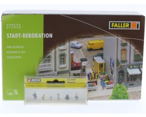 Schaal N Faller 272573 Stadsdecoratie met Noch 36218 reizigers #5538