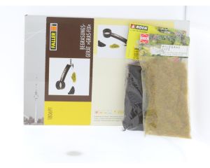 Schalen H0, TT, N en Z Faller 180691 grasstrooiapparaat Gras-Fix met Busch 7372 wildgras en Noch 08340 weide gras #5556