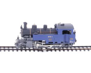Schaal H0m Ferro Suisse tenderstoomlocomotief HG3/4 nr. 1 "FURKAHORN" van de DFB #P173
