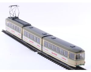 Schaal H0 Roco 52587 3-delige tram "Doornkaat" van de DB #5697
