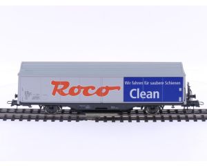 Schaal H0 Roco 46400 railreinigingswagen 'Roco Clean' van de SBB #5737
