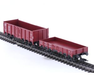 Schaal H0 Fleischmann 5011 & 5205 set van 2 goederenwagens van de DB #5779