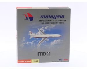 Schaal 1:500 Schuco/Star Jets SJMAS031Malaysia Airways McDonnell Douglas MD-11 Reg.Nr. N273WA #6333