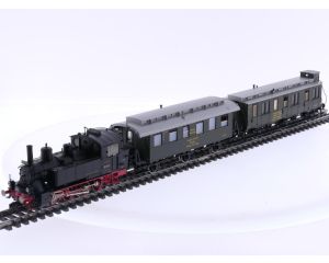 Schaal H0 Fleischmann 81 4098 & 81 5062 tenderlocomotief BR 98 met rijtuigen set van de DRG #5751