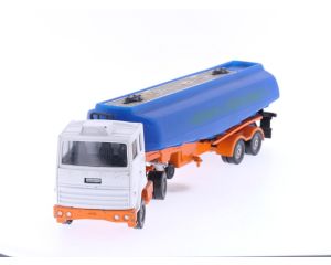 Schaal 1:43 Corgi major 1160 ford tilt cab truck+gulf petrol tank trailer #4404