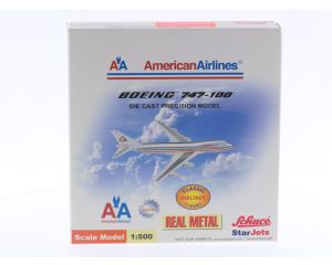 Schaal 1:500 Schuco/Star Jets 355 7627 American Airlines Boeing 747-100 Real Metal Reg.Nr. N9664 #6439