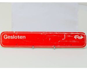 NS Loket bordje Gesloten