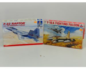 Schaal 1:48 ESCI 4065 Italeri 850 F-16 Falcon &amp; F-22 Raptor #225