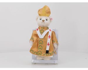 Steiff Teddybeer "de Paus" 2007 992568 gelimiteerd tot 1500 Nr. 00426 met certificaat #4558