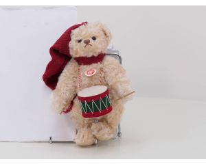 Steiff Teddybeer "de kleine trommelaar" 2007 037368 gelimiteerd tot 2007 Nr. 01949 met certificaat en muziek#4559