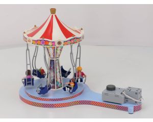 Playmobil Summer Fun 5548 Zweefmolen met Kleurrijke Verlichting samen met Playmobil 5556 Kermis Elektrische aandrijfmotor voor attracties #4571