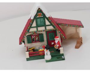 Playmobil 5976 Gezellig besneeuwd huis met terras en beschutting. De kerstpost van de kinderen belandt in de brievenbus. #4586