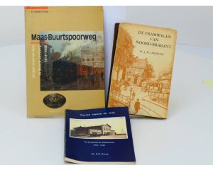 Set 3 boeken: De tramwegen v Noordbrabant / De Gemeentetram Zaltbommel / Maas buurtspoorweg