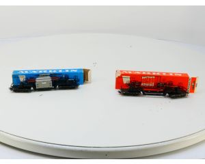 Schaal H0 Märklin 4617 Deutsche bahn Kuilwagen met trafo - Märklin 4618 Deutsche Bahn kuilwagen zonder kist #3007