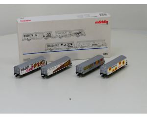 Schaal H0 Märklin 4785 Set van vier goederenwagens #3552