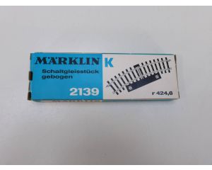 Schaal H0 Märklin 2139 Gebogen contactrail #3093