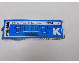 Schaal H0 Märklin 2239 Gebogen schakelrail #3097