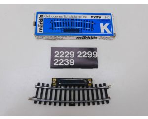 Schaal H0 Märklin 2239 Gebogen schakelrail #3097