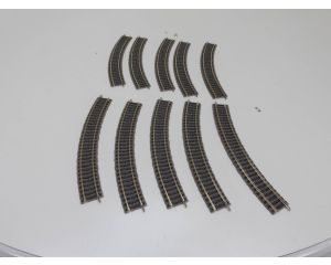 Schaal H0 Fleischmann 6120 Profi-Gleis rail bocht 10 st  #3186