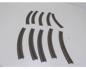 Schaal H0 Fleischmann 6125 Profi-gleis rails bocht 10 st. #3190