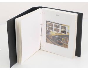 Postzegel boek van de Engelse spoorwegen, Briefmarken Buch englische der Englischen Eisenbahnen, stamps book of the English railroads met 36 pagina's #4985