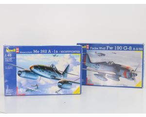 Schaal 1:48 REVELL 04509 04536 MESSERSCHMITT Me 262 A-1a NIGHTFIGHTER & FOCKE WULF Fw 190G-8 A8/R8 #4163