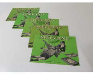 Meccano handleidingen uit de jaren '50 voor uitbreidingssets No. 1a, 2a, 3a en 5a. #6129