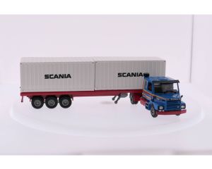 Schaal 1:50 Tekno Scania 142M containerwagen #2813