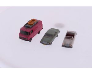 Schaal H0 Set Automodellen Wiking 27 - Wiking 15C - Wiking mercedes 450 SE #3059