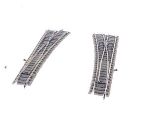 Schaal H0 Fleischmann 6140 Profi-gleis paar handwissels #3194
