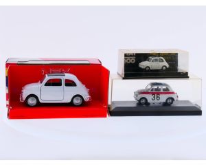 Schaal 1:36 + 1:43 + 1:64 Fiat 500 3x #2424