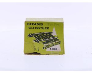 Schaal H0 Märklin 5108 M-Rails Aanvulstuk Recht 1/4, 10 stuks in doos #3878