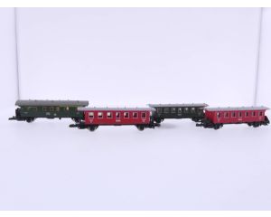 Schaal Z Märklin Set AB/B personen rijtuigen van de DB #4897