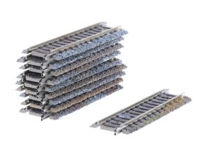Schaal H0 Fleischmann 6103 rechte rails 10st #4993