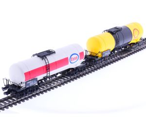 Schaal H0 Fleischmann 5470 5471 DB Esso en       shell ketelwagens #1316