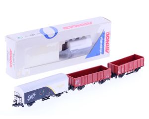 Schaal N Arnold 5901 5904 5908 94055 DB     bakwagens ketelwagen goederenwagen  #1443