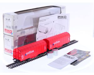Schaal H0 Piko 58094 DB Huifwagens set van 2       #2056