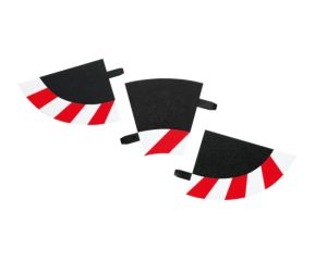 Schaal 1:24 Carrera 20020590 binnenkant schouder voor bocht 1/30° (6), eindstuk (2) #8782