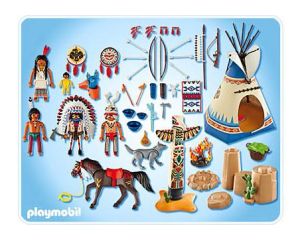 Playmobil 5247 Indianendorp compleet OVP #9953