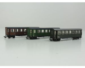 Schaal H0 Liliput draaistel-rijtuigen #242