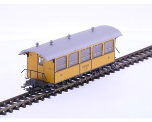 Schaal H0m Bemo 3238-164 personenrijtuig C 114 "La Bucunada" 3e kl. nostalgisch voertuig met twee assen van de RhB #P222
