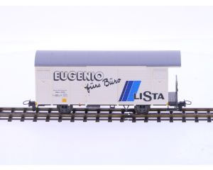 Schaal H0m Bemo 2283 120 gesloten goederenwagon Gbk-v 5610 "Eugenio fürs Büro LISTA AG" van de RhB #P232