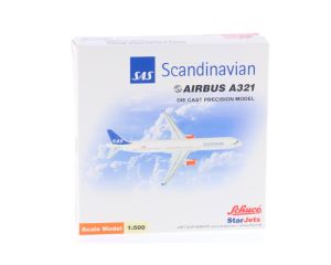 Schaal 1:500 Schuco Star Jet 355 7612 SAS - Scandinavian Airlines Airbus A321 Reg. SE-REI #7207