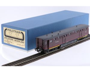 Schaal H0 Philotrain 18F ongevallenwagen "Depot Roosendaal" van de NS #P257