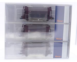 Schaal H0 Roco 67575 3-delige set zwenkbare dakwagen type Tdgs van de DB #6877