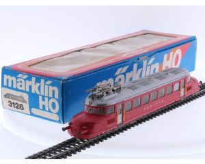 Schaal H0 Märklin 3126 elektrische motorwagen CLe 2/4 'Roter Pfeil' van de SBB #7674